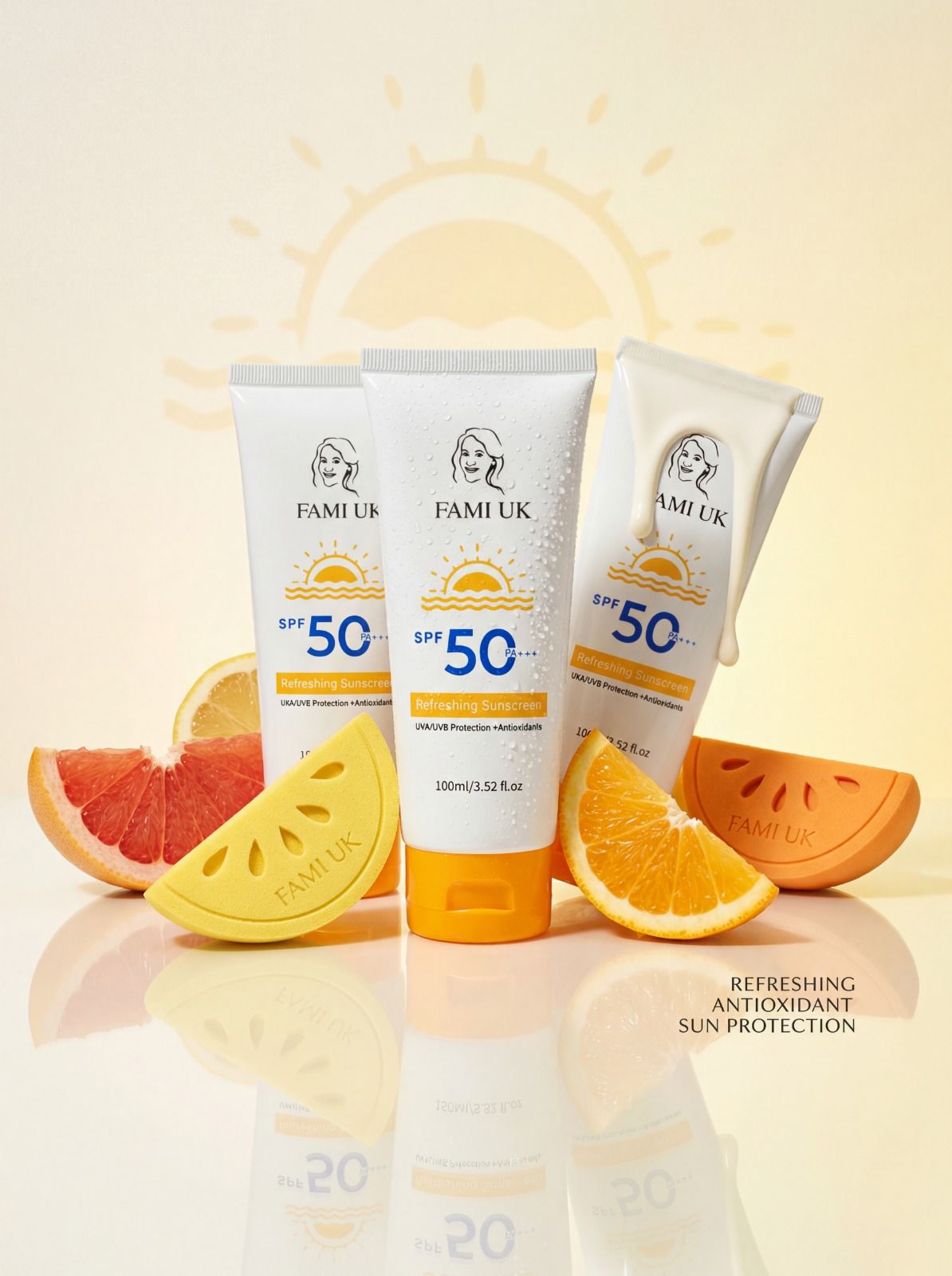 SPF 50+++ Refreshing sunscreen for all skin types